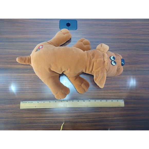 Vintage Pound Puppies stuffed animal Dog Plush Brown Cute Adorable No Collar - Picture 7 of 12